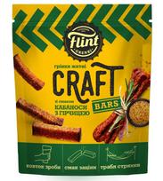Duonos traškučiai FLINT, Craft, kabanosių ir garstyčių skonio, 80 g