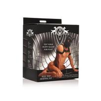 BDSM rinkinys Full Pup, juodas