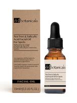 DR. BOTANICALS Veido aliejus nuo dėmių su arbatmedžio aliejumi ir salicilo rūgštimi, 15 ml