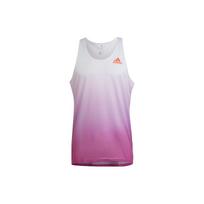 Adidas Atspindintis Logotipas Apvalia Kaklo Iškirpte Bėgimo Marškinėliai Vyriški Viršutiniai Drabužiai Violetiniai HK9512 XXL