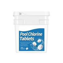 Chloro tabletės baseinams, Naikina ir stabdo dumblius, Lėtai tirpstančios, Supakuotos individualiai, Baseinų chloro tabletės One Size
