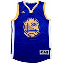 Adidas NBA Kevinas Durantas 35 Warriors išvykos marškinėliai Vyriški marškinėliai Mėlyni CC2856 XS