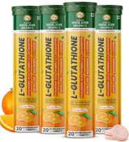 Vlado's Himalayan Organics L Glutathione Effervescent Tablets 1150 Mg Skin Glow Support Supplement 20 Tablets Pack Of 4
