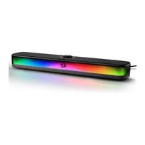 RGB stalinis garso kolonėlė 2.0 kanalų stereo kompiuterio garsiakalbiai staliniam kompiuteriui Bluetooth 5.3, maitinami per USB-C/USB, juoda