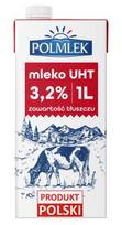 Pienas POLMLEK, 3,2%, UAT, 1 L x 12 vnt., UATNOB26327