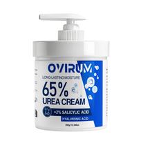 65% karbamido kremas labai sausoms kulnams ir rankoms, su vitaminu E, hialurono rūgštimi, intensyviai drėkina ir maitina odą, atkuria ir remontuoja-350G