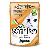 Simba konservuotas pašaras katėms su vištiena ir kepenėlėmis 100g
