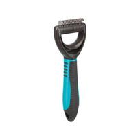 TRIXIE  Fur detangler, Grėblys susivėlusiam kailiui, plastm.-metal., 7×18 cm