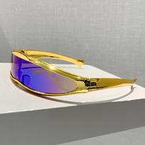 Y2K Vintage Luxury Brand Designer One Piece Sunglasses Women For Men Sun Glasses Punk Popular Outdoor Sport Goggle Trendy Shades