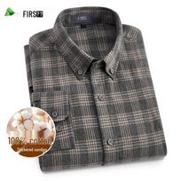 FIRS Vyriški 100% medvilnės languoti flaneliniai marškiniai 2XL