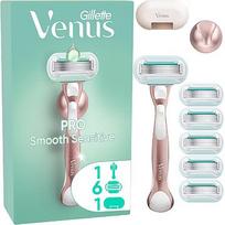 Gillette Venus Pro Smooth Sensitive Skuveklis, 6 Skuvekļa Kasetnes, Sienas Stiprinājums, Asmeņu Turētājs 80866385