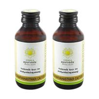 Kerala Ajurveda Gandharvahastadi Ricinų Aliejus 100ml 2 vnt. Virškinimo Palaikymui ir Detoksikacijai