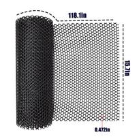 Plastikinis vielos tinklo tvora Vištienos vielos tinklo šešiakampis aptvėrimas 300*40cm naminiams gyvūnams šunims triušiams gyvatėms apsaugoti ir sodininkystei 1PCS juoda