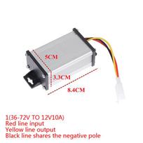 Transformatorius DC 36V 48V 60V 72V 96V į 12V 10A 20A Elektrinio dviračio keitiklis