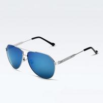 VEITHDIA Sunglasses Polarized Mirror Lens Big Oversize Eyewear Accessories Sun Glasses For Men/Women šviesiai mėlyna spalva