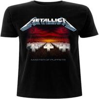 Metallica Unisex Marškinėliai_ Master of Puppets Dainos (Atgal Spausdinti) - Didelis - Juodas M juoda