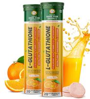 Vlado's Himalayan Organics L Glutathione Effervescent Tablets 1150 Mg Skin Glow Support Supplement 20 Tablets Pack Of 2