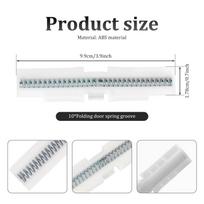 10 Pack Bi-Fold Door Slide Guide with Spring ABS Material Bifold Closet Door Top Track Guide Hardware Spring Replacement