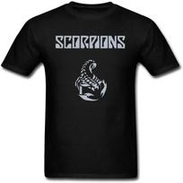 Vyriški roko grupės Scorpions marškinėliai S juoda