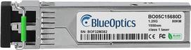 Kompatibler Alcatel-Nokia 3HE00029CA BlueOptics BO05C15680D SFP Transceiver, LC-Duplex, 1000BASE-ZX, Singlemode Fiber, 1550nm, 70KM, DDM, 0°C/+70°C (3HE00029CA-BO)