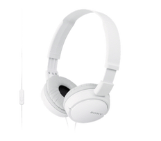SONY MDR-ZX110APW on-ear 3.5mm white headset function