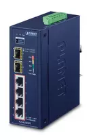 PLANET IGS-624HPT tinklo komutatorius Ne-valdomas Gigabit Ethernet (10/100/1000) Maitinimas per Eternetą (PoE) Mėlyna