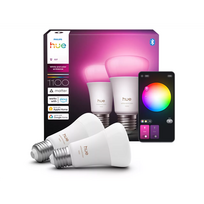Philips Hue WCA 1100 A60 2P EU | E27 | 8.1 W | White and color light | Bluetooth and Zigbee