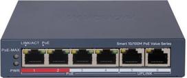 Hikvision DS-3E1106P-EI/M network switch Managed Gigabit Ethernet (10/100/1000) Power over Ethernet (PoE) Grey
