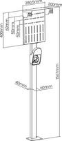 Maclean EV PHEV Outdoor Car Charger Stand MCE456
