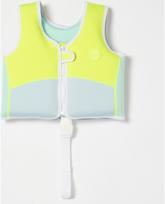 Plaukimo liemenė SUNNYLIFE Salty the Shark Aqua Neon Yellow, 2 - 3 metai, iki 18 kg.