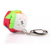 Spalvingas raktų pakabukas - mini Rubiko kubas 3x3
