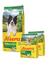 JOSERA Salmon and Potato Adult 12,5kg be grūdų maistas šunims su jautriais skrandžiais + 2x900g maisto NEMOKAMAI