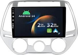 "Android 14" automobilinis radijo imtuvas "Hyundai i20" (2012-2014 m.)-[Integruotas "CarPlay"/"Android Car"/GPS]-9 colių IPS 2.5D jutiklinis ekranas, nemokama kamera, DAB, vairo valdymas, veidrodžių sąsaja, "Bluetooth 5.0"/"WiFi"/USB/4G