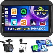"Android 15" automobilinis radijas Suzuki Ignis 2016-2020 4+64G su belaidžiu CarPlay Android automobilis, 9 colių ekranas Palaiko FM RDS 32EQ GPS Bluetooth WiFi SWC AHD atbulinės eigos kamera