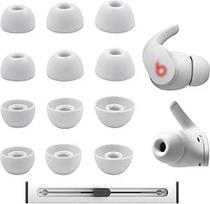 "Beats Fit Pro" / "Studio Buds" / "Studio Buds+" ausinėms skirti pakaitiniai silikoniniai ausų antgaliai, S/M/L, 3 dydžiai, 6 poros, tinka įkrovimo dėkle, ausų kištuko ausies dangtelis (baltas su rašikliu) (baltas su rašikliu)