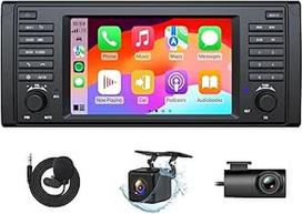 "Eonon" 7 colių "Android 14" 3+32GB BMW 5 E39 (1995-2002) GPS CarPlay "Android" automobilinis WiFi USB EQ Bluetooth ekrano atspindėjimas SWC automobilinis radijas atbulinės eigos kamera + prietaisų skydelio kamera