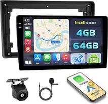 "Hikity Android 15 4+64G" automobilinis radijas "Audi A4" (B7) 2004-2008 m. su 9 colių "Incell" jutikliniu ekranu, automobilinis radijas 2DIN su belaidžiu "Carplay Android Car", FM/RDS radijas BT GPS WiFi atbulinės eigos kamera + mikrofonas