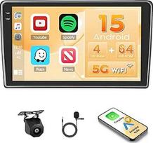 "Hikity Android 15 4+64G" automobilinis radijas "Nissan Navara D40 2006-2012" su 9 colių "Incell" jutikliniu ekranu, 2DIN automobilinis radijas su belaidžiu "Carplay Android Car", FM/RDS radiju, "Bluetooth", GPS, "WiFi", atbuline eiga