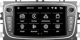 "Linux" automobilinis radijas "Ford Focus II C-MAX S-MAX Galaxy II Kuga Mondeo Flash Start/Bluetooth/Wireless CarPlay/Android Car/FM/AM/RDS/USB