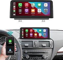 "Ninetom" 10,25 colių automobilinio radijo imtuvo jutiklinis ekranas, skirtas 2008-2012 m. BMW 1 serijos E81/E82/E87/E88 su CIC sistema, palaiko "Apple CarPlay"/"Android Auto"/"Mirrorlink"/"Navigaciją", atnaujina automobilio stereosistemą
