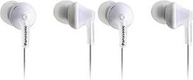 "Panasonic" RP-HJE125E-W "ErgoFit" laidinės ausinės su ausies kanalu, individualiai pritaikytos vidinės ausinės, 1,1 m ilgio laidas, 3,5 mm lizdas, baltos spalvos (2 vnt.)