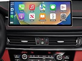 "Road Top CarPlay" ekranas, 12,3 colio itin plonas automobilinis radijo stotelės ekranas, skirtas BMW X5 X6 serijos F15 F16 2016-2020 m. su EVO sistema, palaiko belaidę "CarPlay"/"Android Car"/"MirrorLink" sistemą