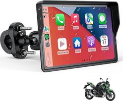 "WonVon Pro" 6,25 colių motociklų "CarPlay" GPS navigacijos sistema su "Apple CarPlay" ir "Android Car", nešiojamasis dvigubas "Bluetooth" ekranas su valdymu balsu, "Siri" / "Google Assistant