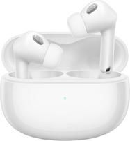 "Xiaomi Buds 3T Pro" "Bluetooth" ausinės į ausis (aktyvus automatinis triukšmo slopinimas, skaidrumo režimas, aukščiausios kokybės erdvinis garsas, iki 24 valandų veikianti baterija su belaidžio įkrovimo dėklu, IP55), baltos spalvos