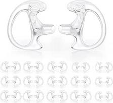 "zeadio Earmould Earpiece" ausinių ausinių kištukas, skirtas dvipusio radijo ritės garso rinkiniams (skaidrus, 16 porų)