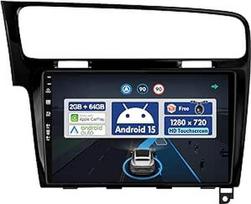 10,1 colio automobilinis radijas "Golf 7" (2013-2018 m.) GPS navigacija - belaidė "CarPlay Android Car" - galinio vaizdo kamera - "Android 14 2 Din" - DSP DAB vairo valdymas 4G "Bluetooth 5.0", "Daul-Band WiFi