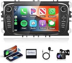 2G + 64G "Android" automobilinis radijas "Ford Focus II mk2 Mondeo S-Max C-Max Galaxy 7 colių automobilinis radijas su belaidžiu "Carplay" "Android" automobiline navigacija GPS WiFi Mirror Link Bluetooth FM/RDS radijas EQ/USB/SWC