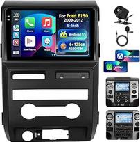 4+128G automobilinis radijas "Ford F150" 2009-2012 m. su belaidžiu "Carplay"/"Android" automobiliu, "Motorsi" 9 colių "Incell Android" jutiklinis ekranas Navi/WiFi/FM/RDS/SWC/Bluetooth/EQ + galinė kamera