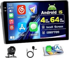 4+64G "Android" automobilinis radijas su ekranu, skirtas "Opel Astra H/Zafira B/Corse C D Wireless Carplay", automobilinis radijas su navigacija, 9 colių įstrižainės ekranas, "Android Car/FM/RDS/Reversing Cam