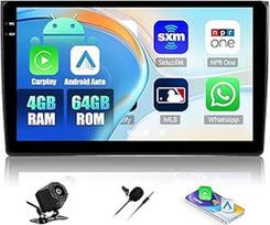 4+64G Android 15 automobilinis radijas Audi A4 S4 RS4 B6 B7 B7 8E 2000-2009 su belaidžiu CARPALY & Android Car, 9 colių Incell jutiklinis ekranas su Mirror Link/EQ/GPS/WiFi/Bluetooth/RDS/SWC/AHD atbulinės eigos kamera +